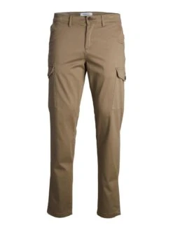 Jack & Jones Jack & Jones Ollie Bowie Slim Fit Cargo Trousers - Brown -Barbou Clothing Shop VKO7L SQ6 0000000143 BROWN MDd2
