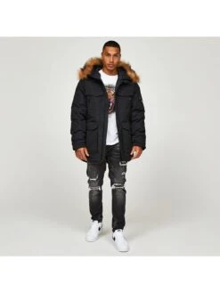 Alessandro Zavetti Paletto Padded Parka Jacket - Black  -Barbou Clothing Shop VKPUU SQ3 0000000004 BLACK MDo