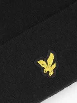 Lyle & Scott Beanie Hat - Black -Barbou Clothing Shop VKRXJ SQ4 0000000004 BLACK SLd1
