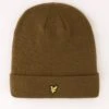 Lyle & Scott Beanie Hat - Khaki -Barbou Clothing Shop VKRXK SQ1 0000000047 GREEN SLf