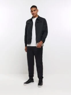 River Island Tech Shacket - Black -Barbou Clothing Shop VKUK1 SQ3 0000000004 BLACK MDo