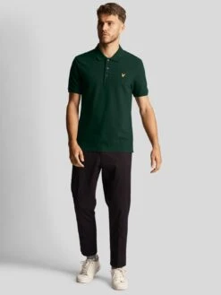 Lyle & Scott Regular Fit Logo Polo Shirt - Green -Barbou Clothing Shop VKUKG SQ3 0000000630 DARK GREEN MDo