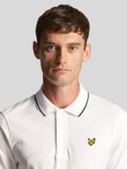 Lyle & Scott Regular Fit Tipped Polo Shirt - White -Barbou Clothing Shop VKUKM SQ4 0000000013 WHITE MDd