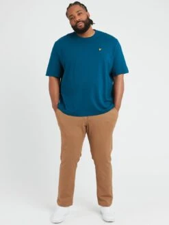 Lyle & Scott Lyle & Scott Big & Tall Plain T-Shirt - Dark Blue -Barbou Clothing Shop VKUL4 SQ3 0000000354 DARK BLUE MDo