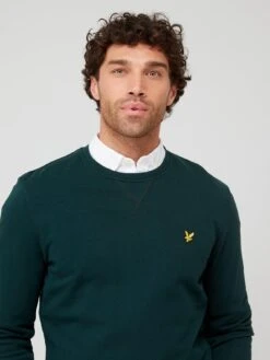 Lyle & Scott Crew Neck Sweatshirt - Dark Green -Barbou Clothing Shop VKUP3 SQ4 0000000630 DARK GREEN MDd
