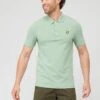 Lyle & Scott Lyle & Scott Plain Polo Shirt - Light Green -Barbou Clothing Shop VKUPT SQ1 0000003112 LIGHT GREEN MDf