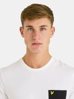 Lyle & Scott Lyle & Scott Contrast Pocket T-Shirt - White -Barbou Clothing Shop VKUTB SQ4 0000000013 WHITE MDd