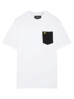 Lyle & Scott Lyle & Scott Contrast Pocket T-Shirt - White -Barbou Clothing Shop VKUTB SQ5 0000000013 WHITE MDd1