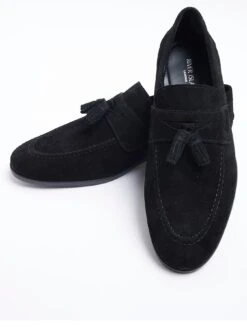River Island Suede Tassel Loafer - Black -Barbou Clothing Shop VKUU0 SQ4 0000000004 BLACK SLf