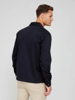 Lyle & Scott Lyle & Scott Cotton Twill Overshirt - Black -Barbou Clothing Shop VKUUQ SQ5 0000000004 BLACK MDd1