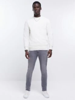 River Island Skinny Grey Jean -Barbou Clothing Shop VL0O2 SQ3 0000000005 GREY MDo