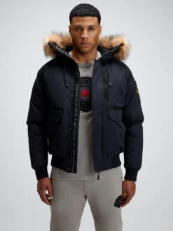 Zavetti Canada Abelli 2.0 Bomber Jacket - Black  -Barbou Clothing Shop VL4QE SQ5 0000000004 BLACK MDd1