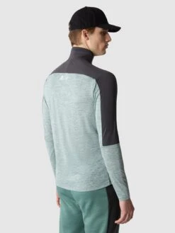 THE NORTH FACE Men's Mountain Athletics 1/4 Zip Top - Green -Barbou Clothing Shop VLFH9 SQ2 0000000047 GREEN MDb