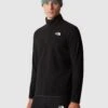 THE NORTH FACE Men's 100 Glacier 1/4 Zip - Black -Barbou Clothing Shop VLFHV SQ1 0000000004 BLACK MDf