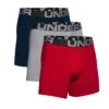 UNDER ARMOUR 3 Pack Of Charged Cotton 3 Inch Boxers - Multi -Barbou Clothing Shop VLGSP SQ1 0000000017 RED SLf