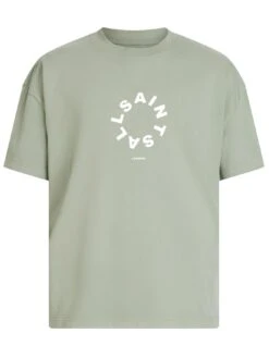 AllSaints Tierra Graphic T-Shirt -Barbou Clothing Shop VM007 SQ3 0000003112 LIGHT GREEN SLf