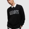 AllSaints Luka Saints Crew Knit - Black