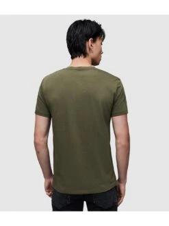 AllSaints Tonic Crew Neck T-Shirt -Barbou Clothing Shop VM04K SQ4 0000000058 KHAKI MDb