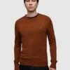AllSaints Mode Merino Crew Knit -Barbou Clothing Shop VM05I SQ1 0000000143 BROWN MDf