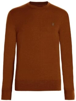 AllSaints Mode Merino Crew Knit -Barbou Clothing Shop VM05I SQ3 0000000143 BROWN SLf