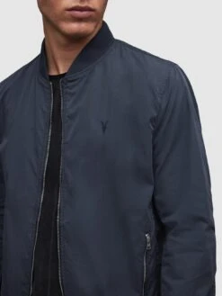 AllSaints Bassett Bomber Jacket - Dark Blue -Barbou Clothing Shop VM07D SQ5 0000000354 DARK BLUE SLd