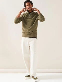 GANT Regular Fit Shield Half Zip Sweat - Green -Barbou Clothing Shop VM4R8 SQ3 0000000047 GREEN MDo