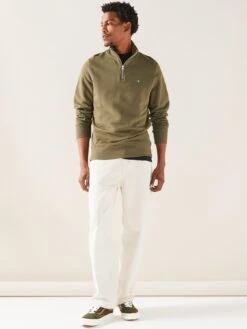 GANT Regular Fit Shield Half Zip Sweat - Green -Barbou Clothing Shop VM4R8 SQ6 0000000047 GREEN MDd2