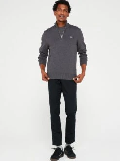 GANT Casual Cotton Halfzip Jumper -Barbou Clothing Shop VM4SC SQ3 0000000005 GREY MDo