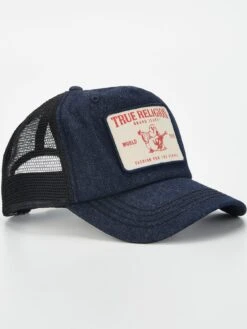 TRUE RELIGION Concert Patch Denim Trucker Hat