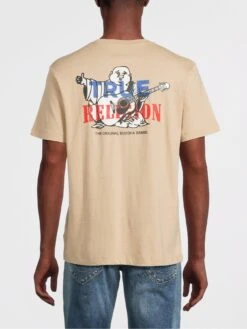 TRUE RELIGION True Brand T-Shirt - Natural  -Barbou Clothing Shop VM5S5 SQ4 0000000003 NATURAL MDb