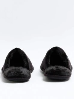 River Island Mule Slipper - Black -Barbou Clothing Shop VM7GH SQ3 0000000004 BLACK SLb