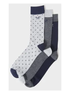Crew Clothing 3-pack Bamboo Socks - Grey