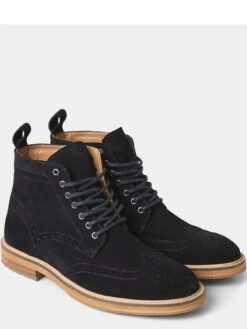 Joe Browns Leith Walk Suede Boots - Navy -Barbou Clothing Shop VMZ2B SQ4 0000000048 NAVY SLt
