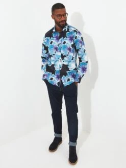 Joe Browns Bright And Bold Floral Shirt - Black -Barbou Clothing Shop VNGRD SQ4 0000000004 BLACK MDd