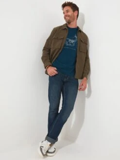 Joe Browns Blue Print Of The Road T-shirt - Blue -Barbou Clothing Shop VNGSC SQ4 0000000020 BLUE MDd