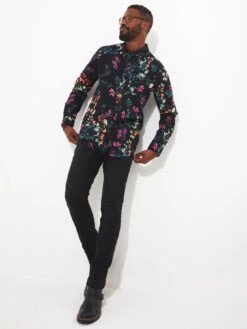 Joe Browns Pop Of Colour Shirt - Black -Barbou Clothing Shop VNGTI SQ4 0000000004 BLACK MDd