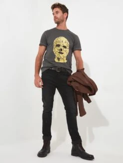 Joe Browns Caution T-shirt - Grey -Barbou Clothing Shop VNGW0 SQ3 0000000005 GREY MDo