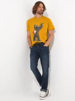 Joe Browns Bear Rock T-shirt - Yellow -Barbou Clothing Shop VNGW2 SQ4 0000000076 YELLOW MDd