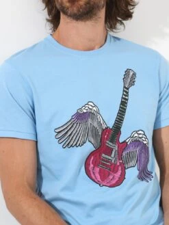 Joe Browns Flying High T-shirt - Light Blue -Barbou Clothing Shop VNGW7 SQ3 0000000150 LIGHT BLUE MDo