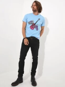 Joe Browns Flying High T-shirt - Light Blue -Barbou Clothing Shop VNGW7 SQ4 0000000150 LIGHT BLUE MDd