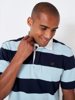 Crew Clothing Ss Stripe Polo - Blue -Barbou Clothing Shop VNO35 SQ6 0000000020 BLUE MDd2