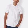 Crew Clothing Classic Pique Polo - White
