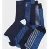 Crew Clothing 5 Pack Bamboo Sock Box - Navy -Barbou Clothing Shop VNO4P SQ1 0000000048 NAVY SLf