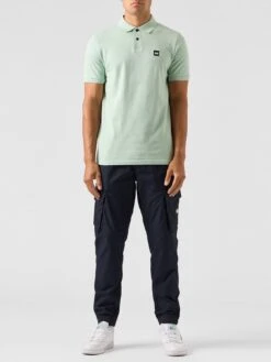 Weekend Offender Caneiros Badge Polo Shirt - Light Green -Barbou Clothing Shop VNQ2M SQ2 0000003112 LIGHT GREEN MDb
