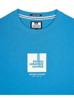 Weekend Offender 72 Hours Graphic T-Shirt - Bright Blue -Barbou Clothing Shop VNQ2O SQ5 0000000197 BRIGHT BLUE MDd1