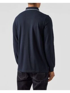 Weekend Offender Carola Long Sleeved Check Details Polo Shirt - Navy -Barbou Clothing Shop VNQ34 SQ3 0000000048 NAVY MDo