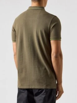 Weekend Offender Colombi Double Tipping Polo Shirt - Dark Green -Barbou Clothing Shop VNQ4A SQ3 0000000630 DARK GREEN MDo