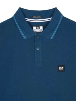 Weekend Offender Colombi Double Tipping Polo Shirt - Blue -Barbou Clothing Shop VNQ4B SQ5 0000000020 BLUE MDd