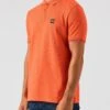 Weekend Offender Colombi Double Tipping Polo Shirt - Bright Orange -Barbou Clothing Shop VNQ4C SQ1 0000000720 BRIGHT ORANGE MDf