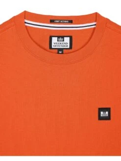 Weekend Offender Cannon Beach Badge T-Shirt - Bright Orange -Barbou Clothing Shop VNQ4O SQ5 0000000720 BRIGHT ORANGE MDd1